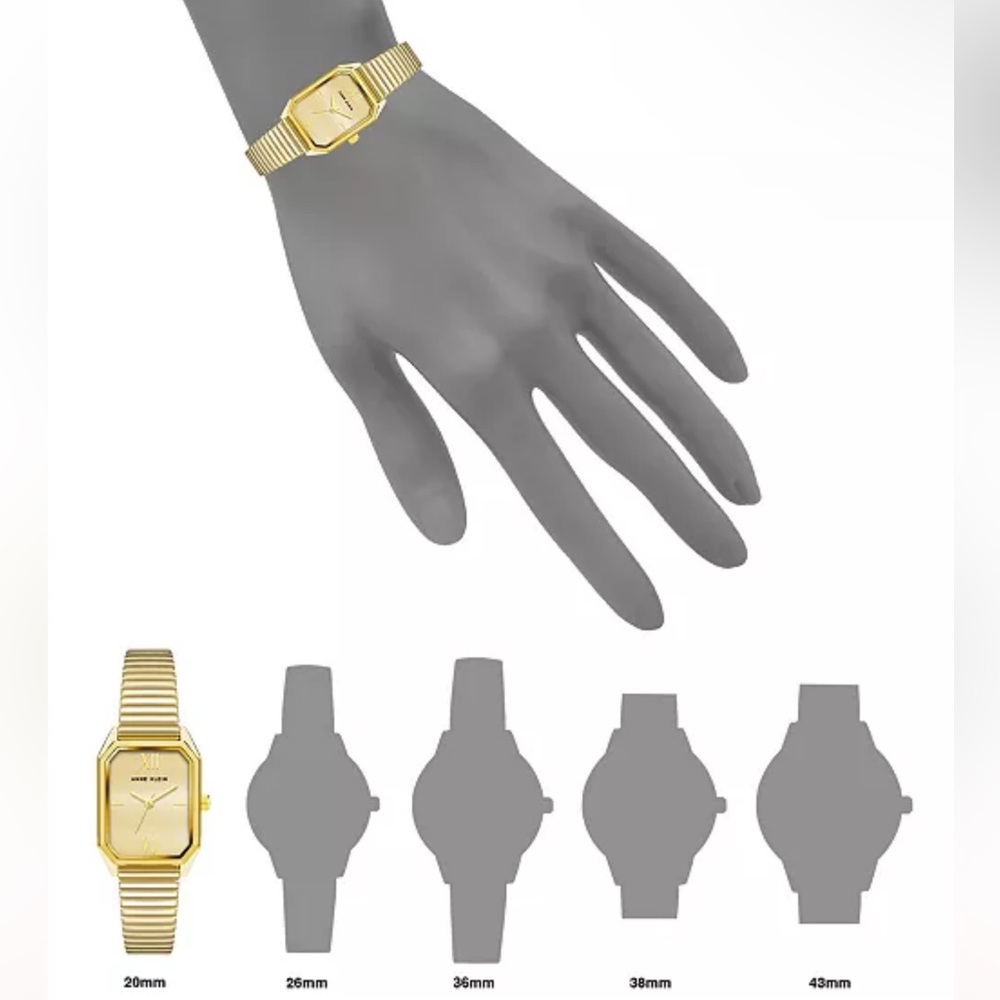 Anne Klein Gold Rectangular Watch - image 4